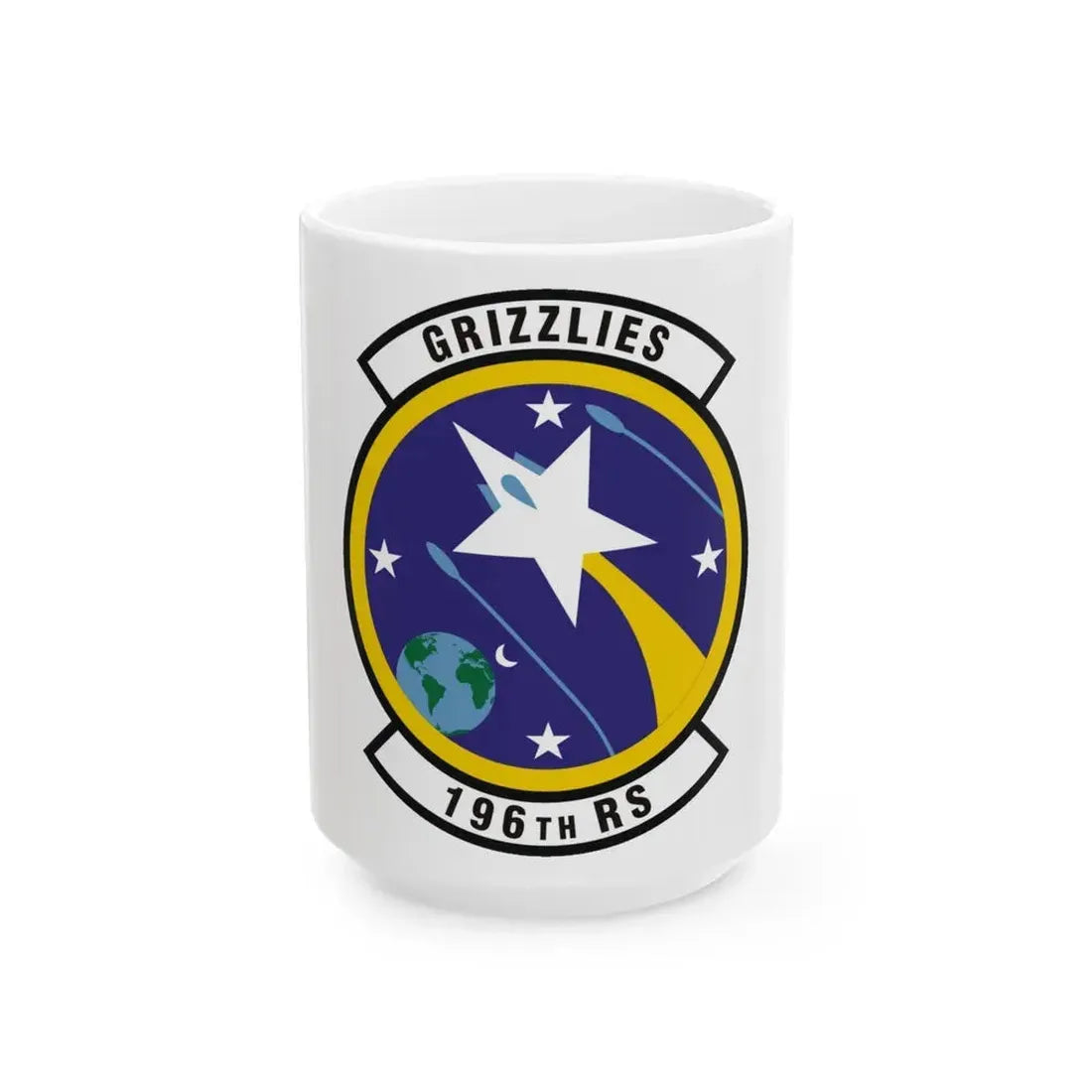 196th Reconnaissance Squadron (U.S. Air Force) White Coffee Mug 15oz - Go Mug Yourself