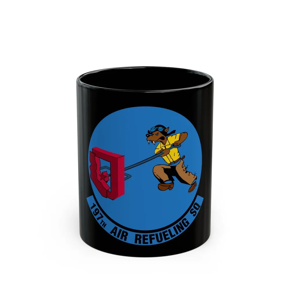 197 Air Refueling Squadron (U.S. Air Force) Black Coffee Mug-11oz-Go Mug Yourself