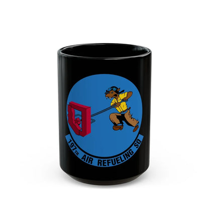 197 Air Refueling Squadron (U.S. Air Force) Black Coffee Mug-15oz-Go Mug Yourself