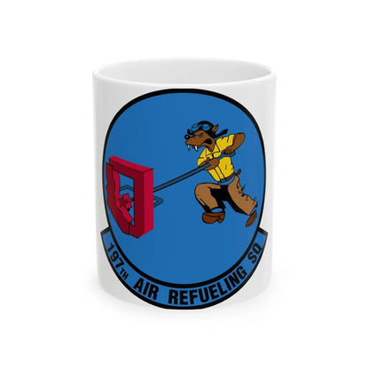 197 Air Refueling Squadron (U.S. Air Force) White Coffee Mug-11oz-Go Mug Yourself