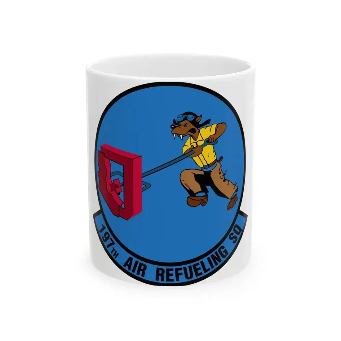 197 Air Refueling Squadron (U.S. Air Force) White Coffee Mug 11oz - Go Mug Yourself