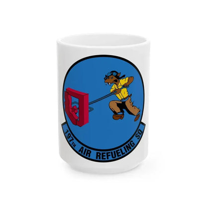 197 Air Refueling Squadron (U.S. Air Force) White Coffee Mug 15oz - Go Mug Yourself
