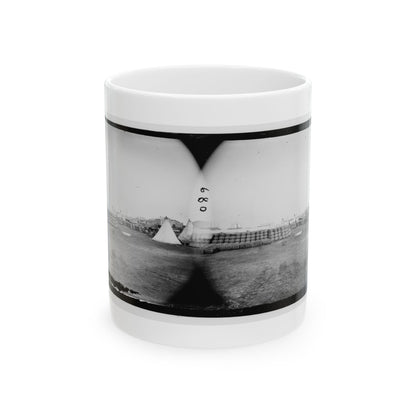 Aquia Creek Landing, Virginia. View From Commissary Department (U.S. Civil War) White Coffee Mug