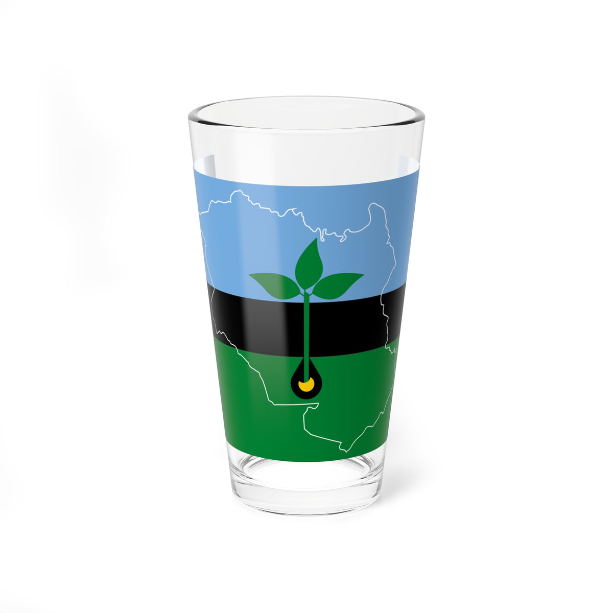 Propuesta de bandera para el Estado Monagas 25 (Venezuela) Pint Glass 16oz
