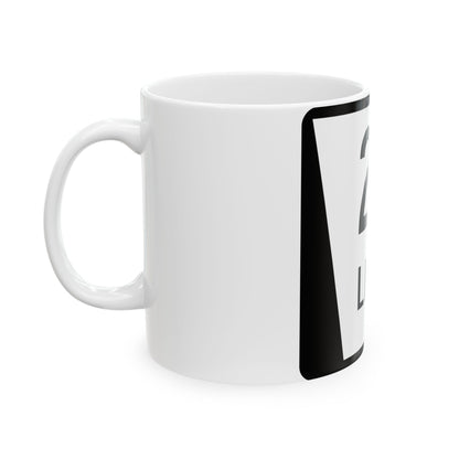 N LINK 2C (Nebraska) (Road Sign) White Coffee Mug