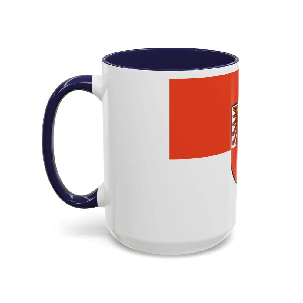 Flag of Barnim Germany - Accent Coffee Mug-Go Mug Yourself