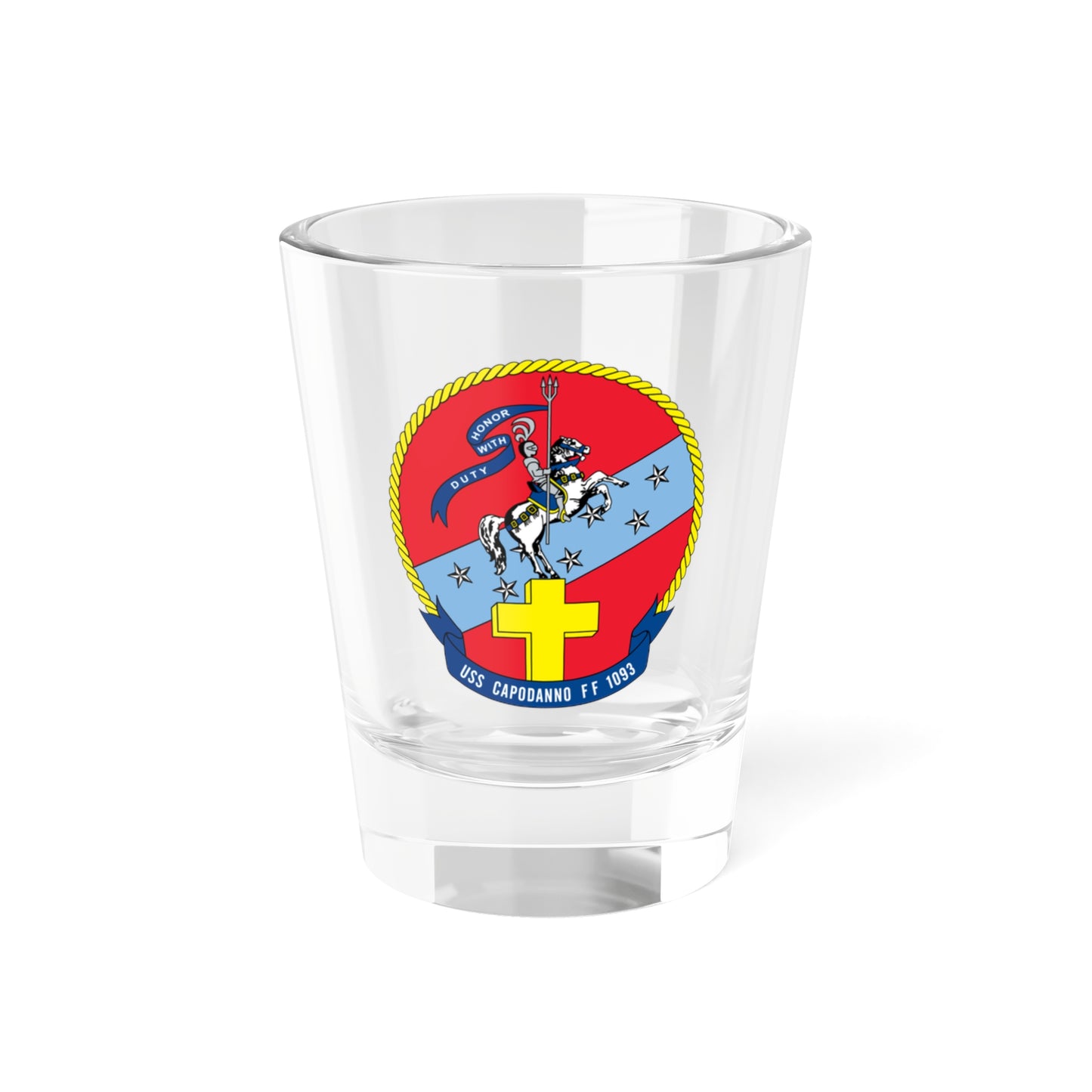 USS Capodanno FF 1093 (U.S. Navy) Shot Glass 1.5oz