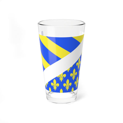Drapeau fr departement Oise (France) Pint Glass 16oz