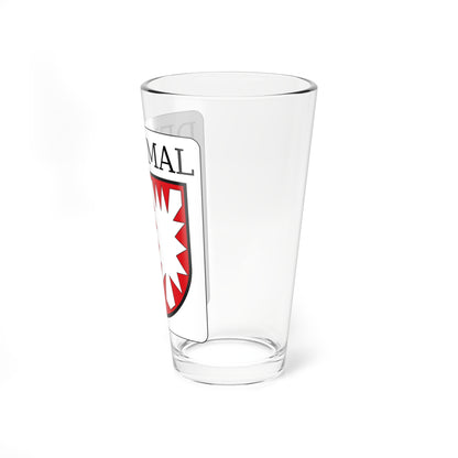 Denkmalplakette Schleswig-Holstein (Denmark) (Coat of Arms) Pint Glass 16oz