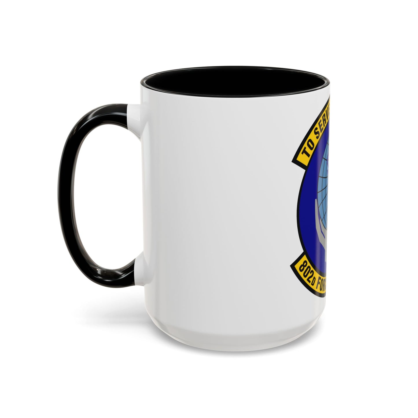 802d Force Support Squadron (U.S. Air Force) Accent Coffee Mug