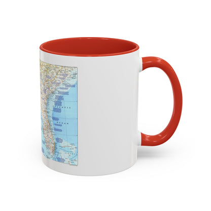 USA - Deep South 1 (1983) (Map) Accent Coffee Mug