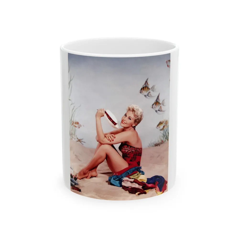 Kim Novak #243 (Vintage Female Icon) White Coffee Mug-11oz-Go Mug Yourself