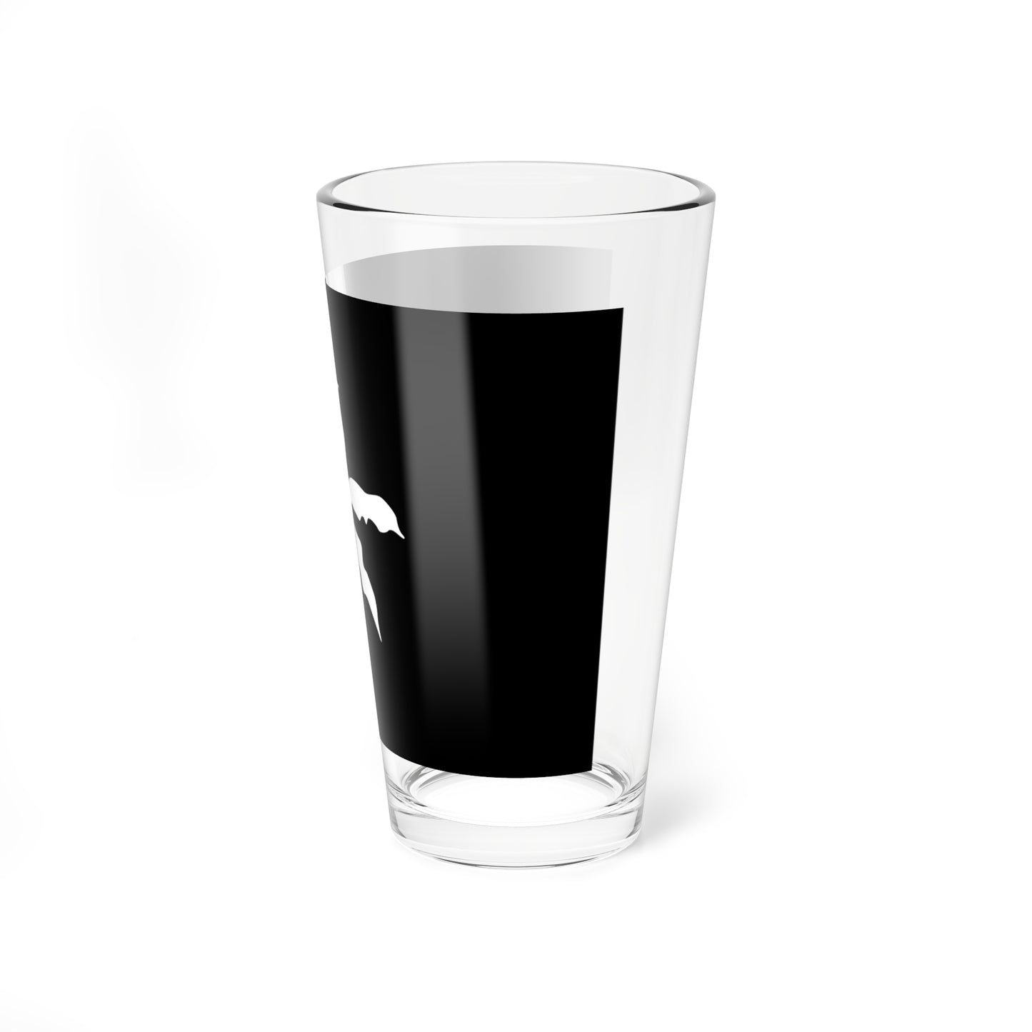Flag of Hong Kong black and white variant 2 (China) Pint Glass 16oz