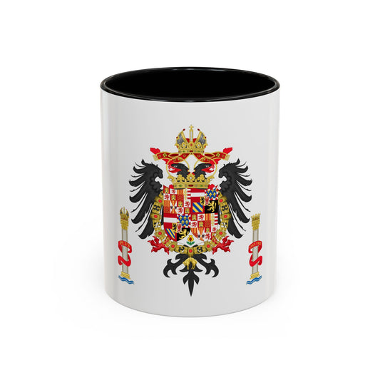 Greater Coat of Arms of Charles V Holy Roman Emperor, Charles I as King of Spain - Accent Coffee Mug