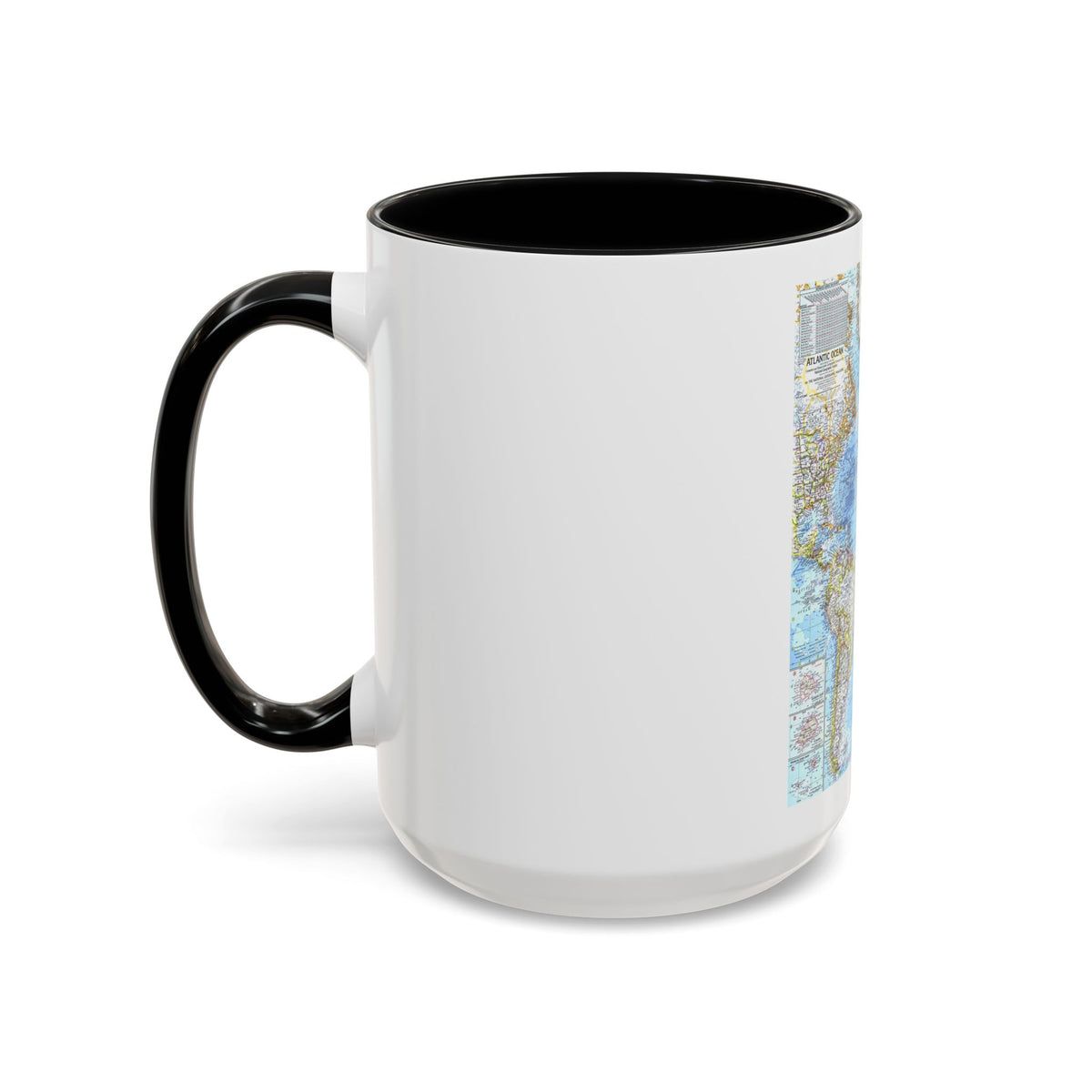 Atlantic Ocean (1968) (Map) Accent Coffee Mug