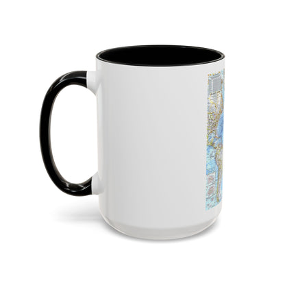 Atlantic Ocean (1968) (Map) Accent Coffee Mug