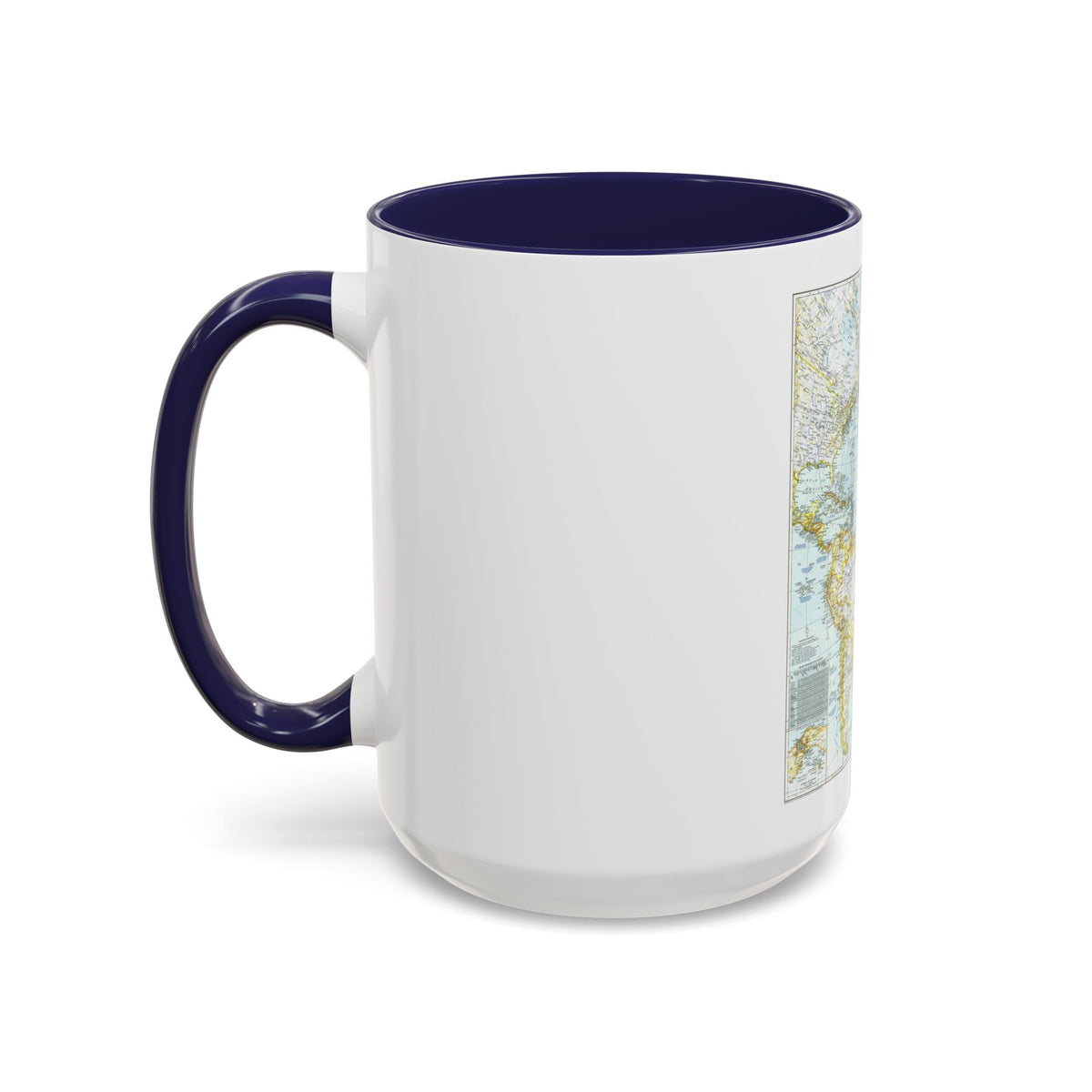 Atlantic Ocean (1941) (Map) Accent Coffee Mug