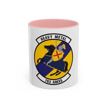 703d Aircraft Maintenance Squadron (U.S. Air Force) Accent Coffee Mug