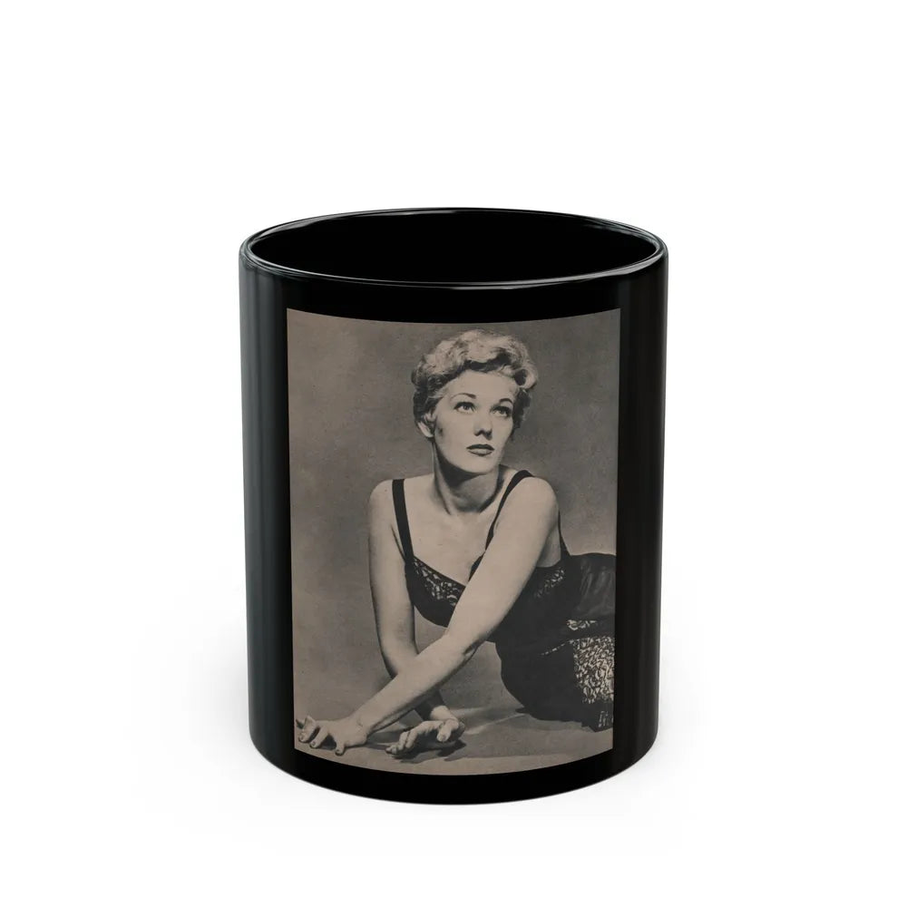 Kim Novak #383 - Fabulous Females Mag. Issue #1 '55 - 1 B&W Photo (Vintage Female Icon) Black Coffee Mug-11oz-Go Mug Yourself