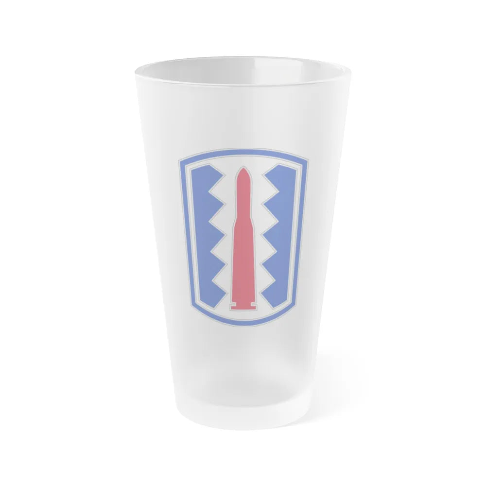 197TH INFANTRY BRIGADE (U.S. Army) Frosted Pint Glass 16oz-Go Mug Yourself