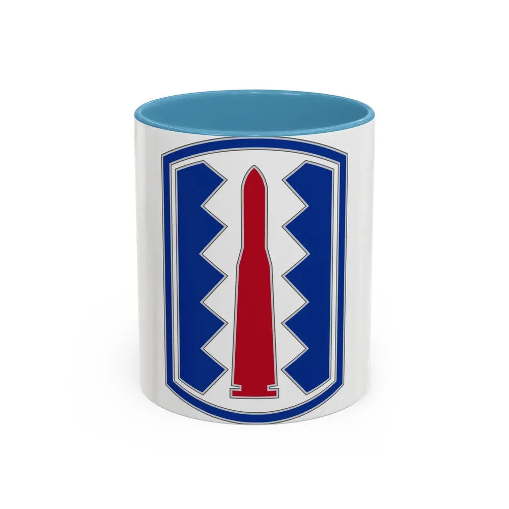 197TH INFANTRY BRIGADE (U.S. Army) Accent Coffee Mug 11oz Light Blue - Go Mug Yourself