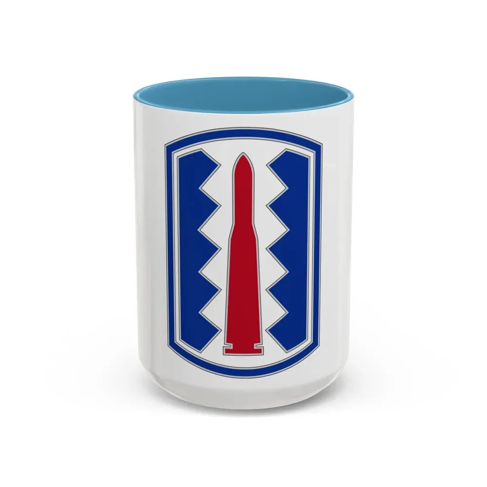 197TH INFANTRY BRIGADE (U.S. Army) Accent Coffee Mug 15oz Light Blue - Go Mug Yourself
