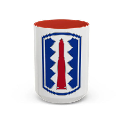 197TH INFANTRY BRIGADE (U.S. Army) Accent Coffee Mug 15oz Red - Go Mug Yourself
