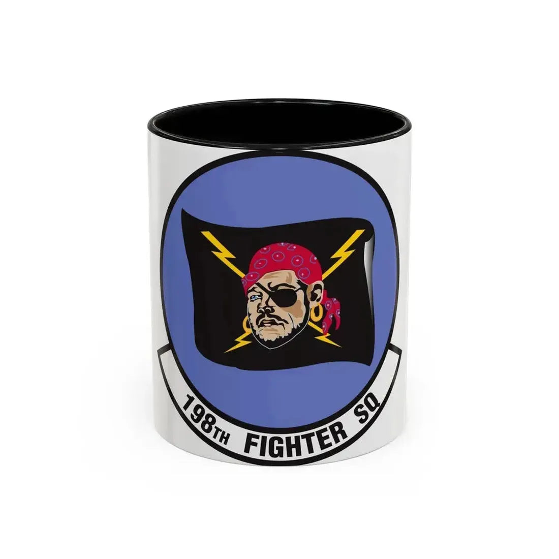 198 Fighter Squadron (U.S. Air Force) Accent Coffee Mug 11oz Black - Go Mug Yourself
