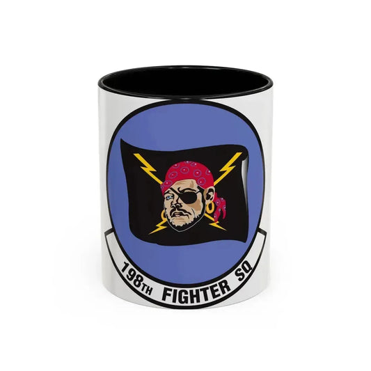 198 Fighter Squadron (U.S. Air Force) Accent Coffee Mug 11oz Black - Go Mug Yourself