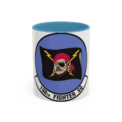 198 Fighter Squadron (U.S. Air Force) Accent Coffee Mug 11oz Light Blue - Go Mug Yourself