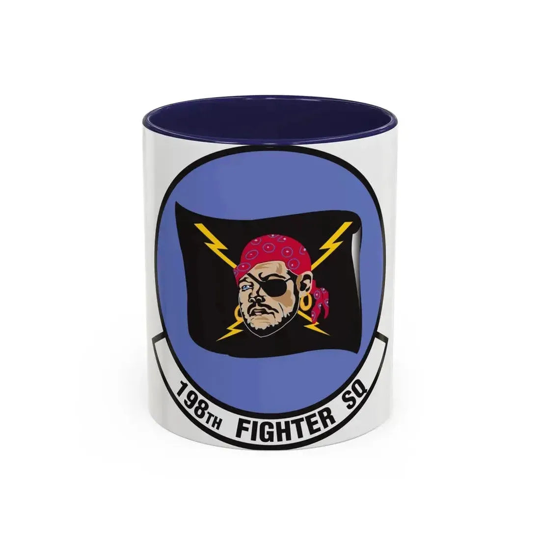 198 Fighter Squadron (U.S. Air Force) Accent Coffee Mug 11oz Navy - Go Mug Yourself