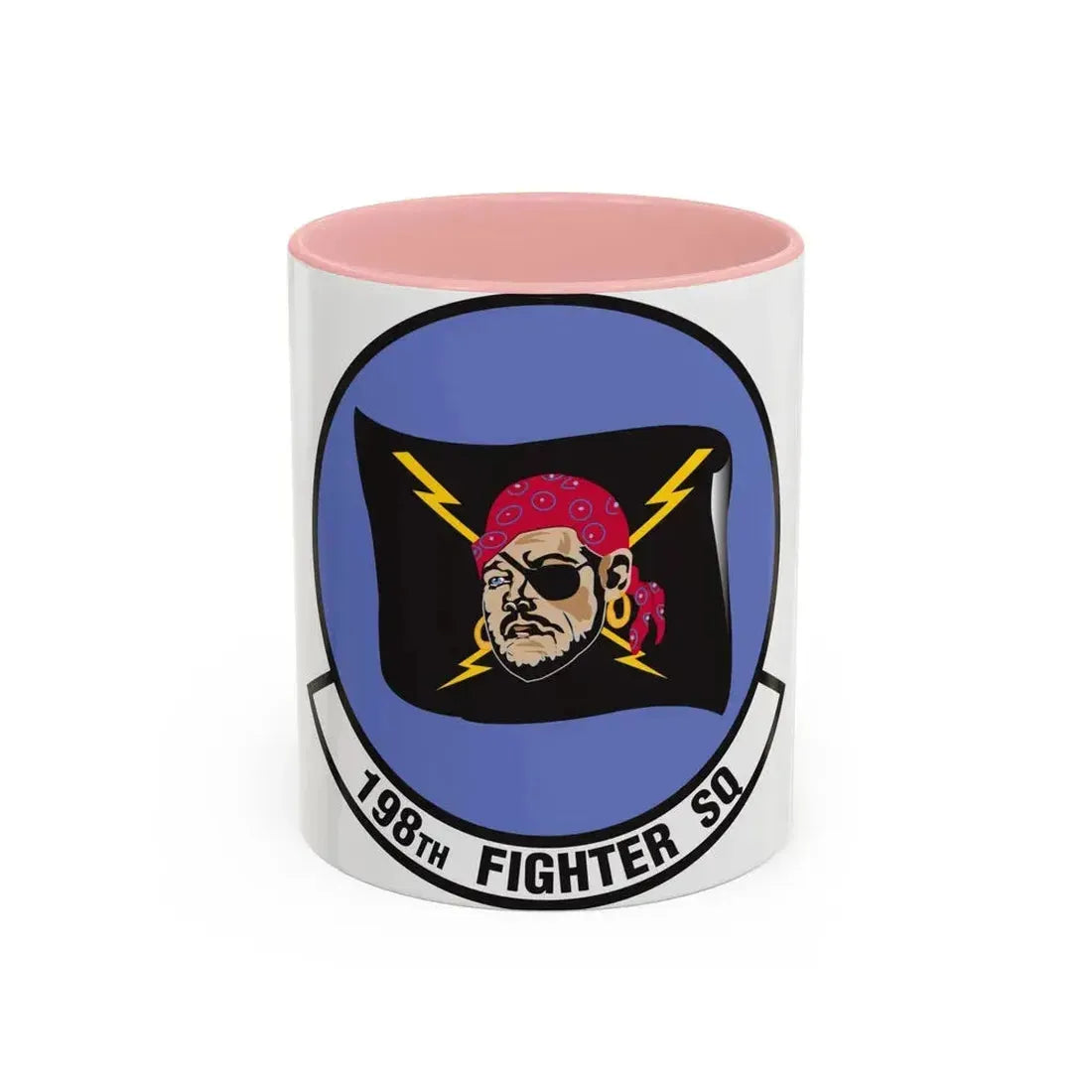 198 Fighter Squadron (U.S. Air Force) Accent Coffee Mug 11oz Pink - Go Mug Yourself