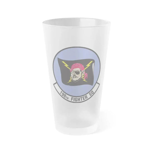 198 Fighter Squadron (U.S. Air Force) Frosted Pint Glass 16oz 16oz Frosted - Go Mug Yourself