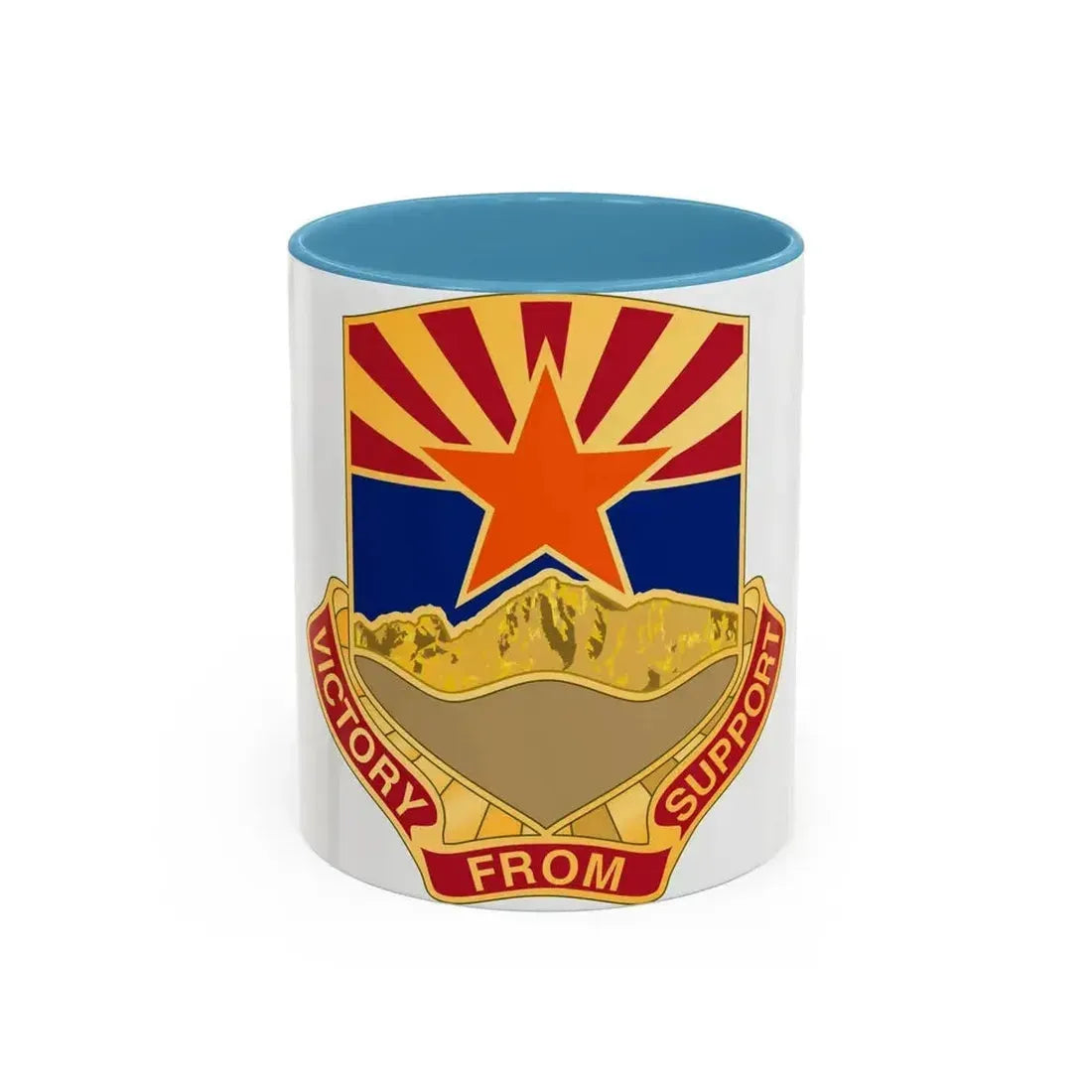 198 Regional Support Group (U.S. Army) Accent Coffee Mug 11oz Light Blue - Go Mug Yourself