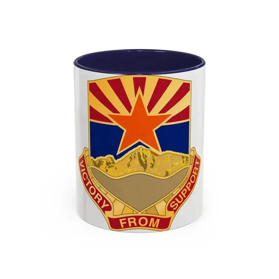 198 Regional Support Group (U.S. Army) Accent Coffee Mug 11oz Navy - Go Mug Yourself