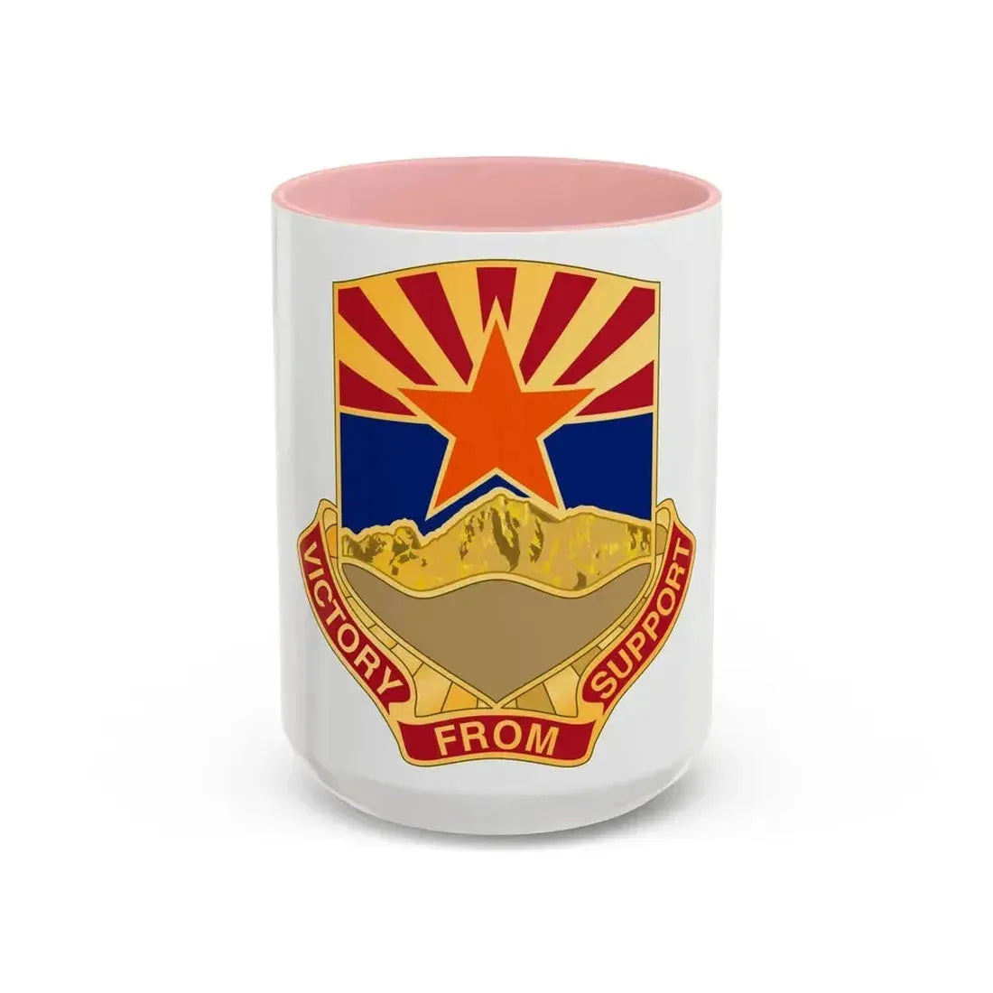 198 Regional Support Group (U.S. Army) Accent Coffee Mug 15oz Pink - Go Mug Yourself