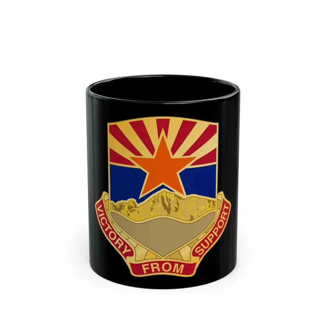 198 Regional Support Group (U.S. Army) Black Coffee Mug 11oz - Go Mug Yourself