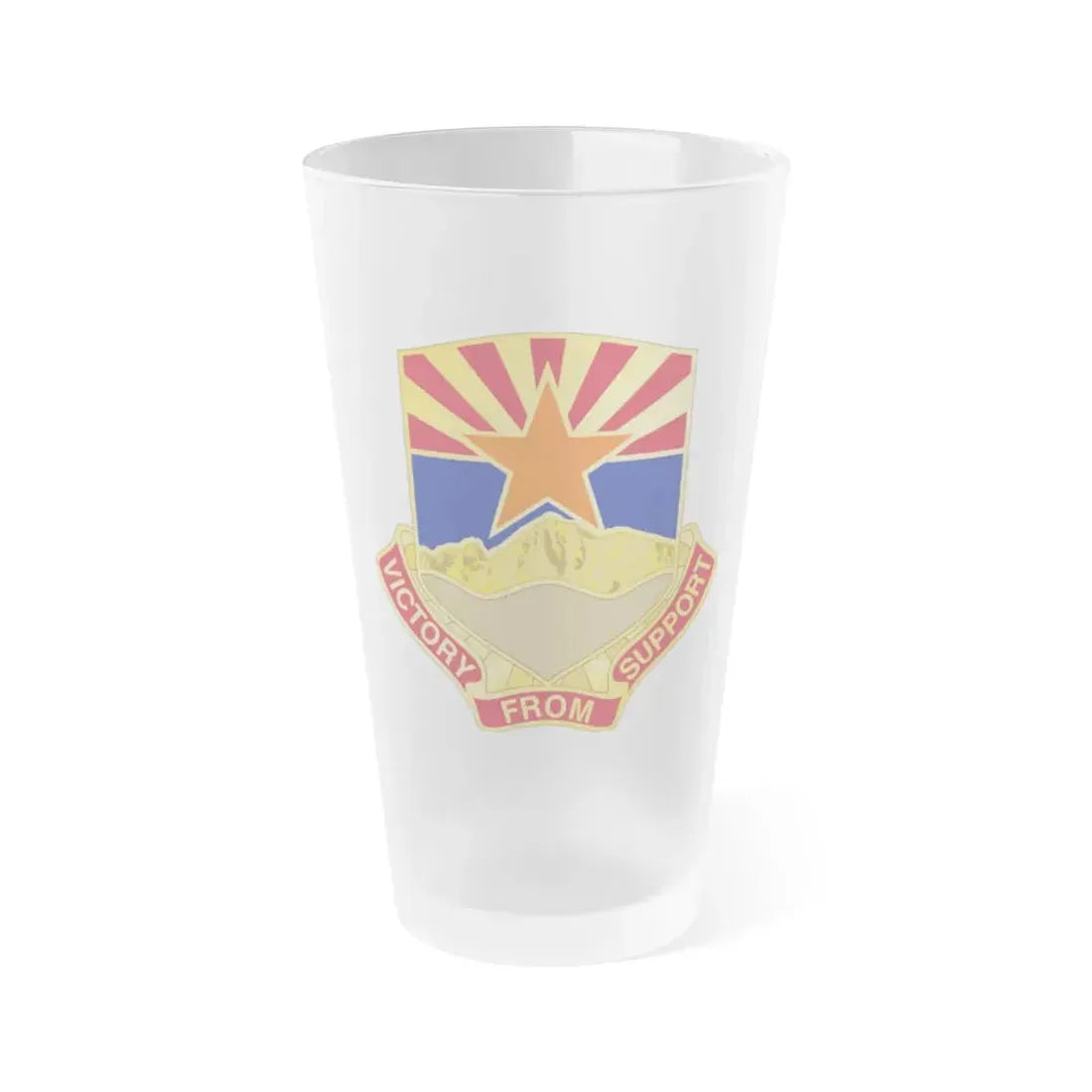 198 Regional Support Group (U.S. Army) Frosted Pint Glass 16oz Default Title - Go Mug Yourself