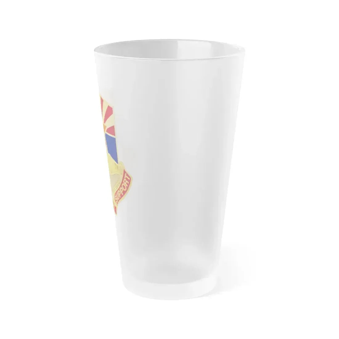 198 Regional Support Group (U.S. Army) Frosted Pint Glass 16oz - Go Mug Yourself