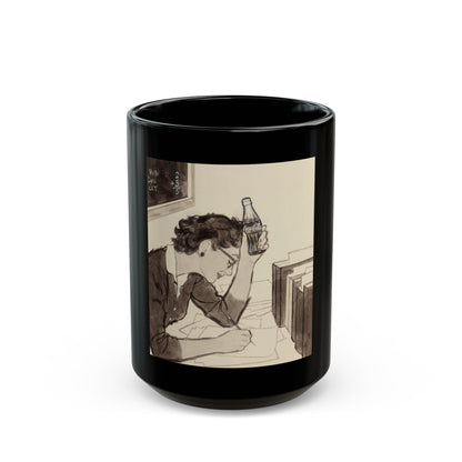 Group of Four Coca-Cola advertisements, 1960 (1) - Black Coffee Mug