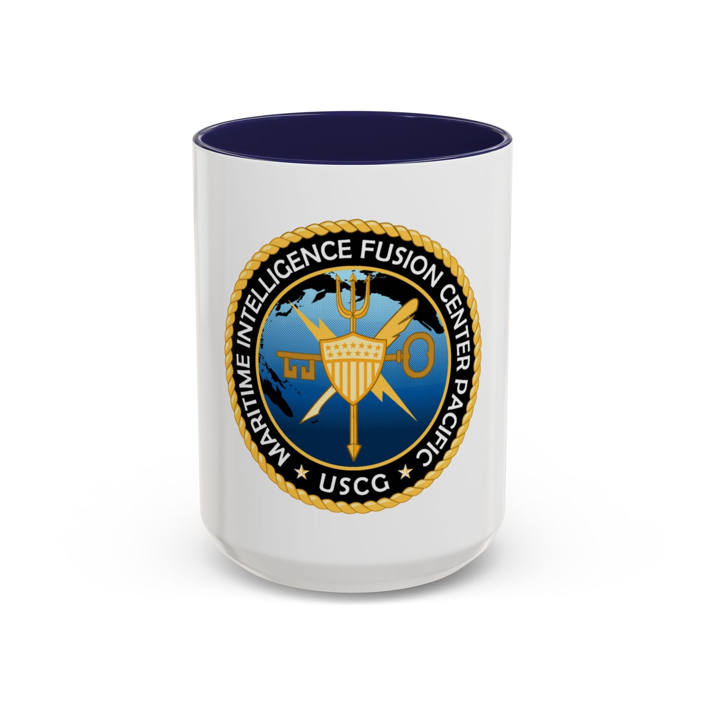 USCG MIFC PAC (U.S. Coast Guard) Accent Coffee Mug