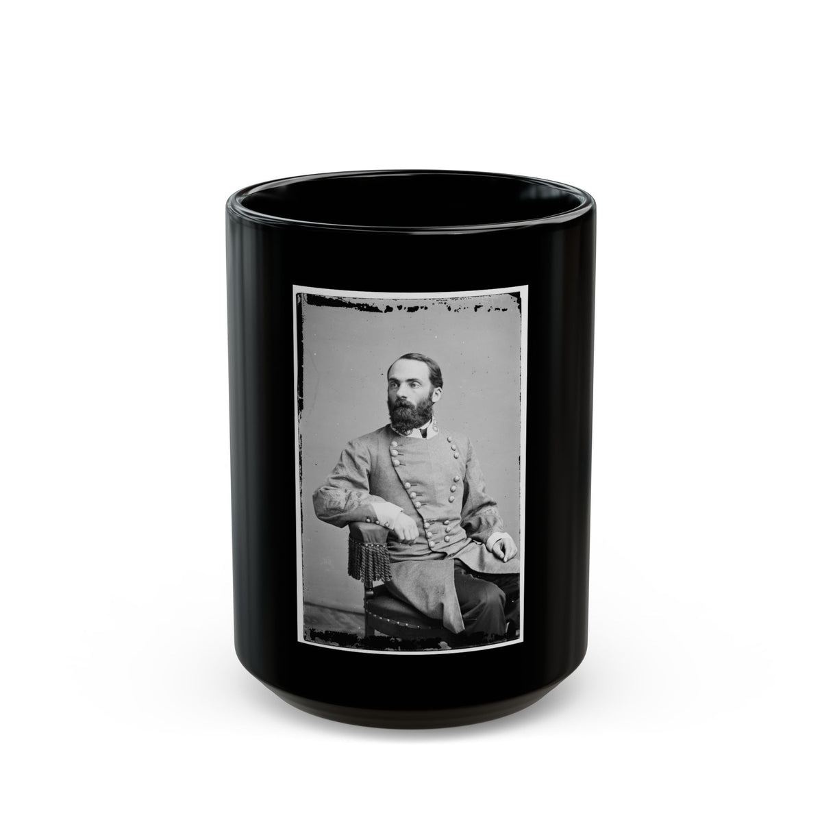 Portrait Of Maj. Gen. Joseph Wheeler, Officer Of The Confederate Army (U.S. Civil War) Black Coffee Mug