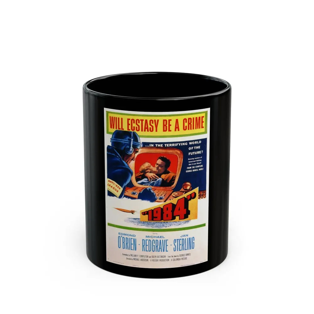 1984 1956 Movie Poster - Black Coffee Mug-11oz-Go Mug Yourself