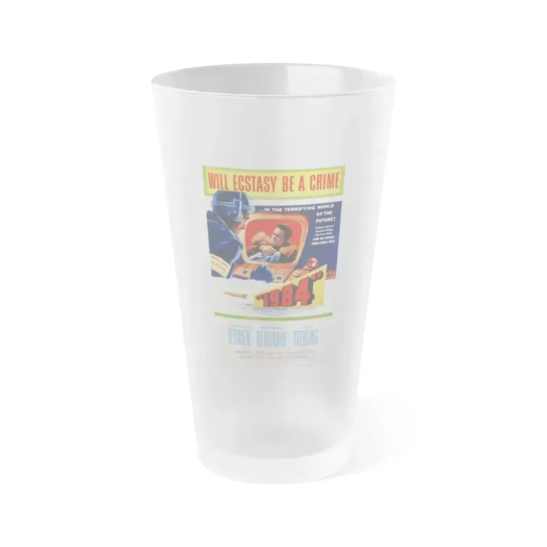 1984 1956 Movie Poster - Frosted Pint Glass 16oz 16oz Frosted - Go Mug Yourself
