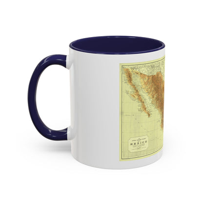 Central America & Mexico (1911) (Map) Accent Coffee Mug