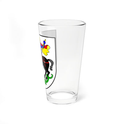 Waltensburg Vuorz wappen (Switzerland) (Coat of Arms) Pint Glass 16oz