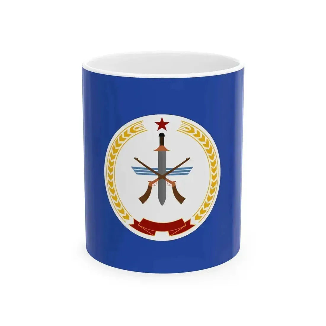 1987-1992 Flag of Afghan Army (Afghanistan) White Coffee Mug 11oz - Go Mug Yourself