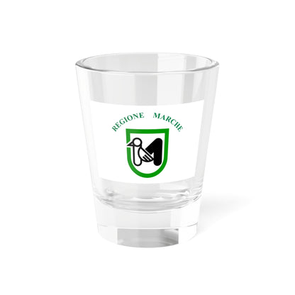 Flag of Marche Italy - Shot Glass 1.5oz