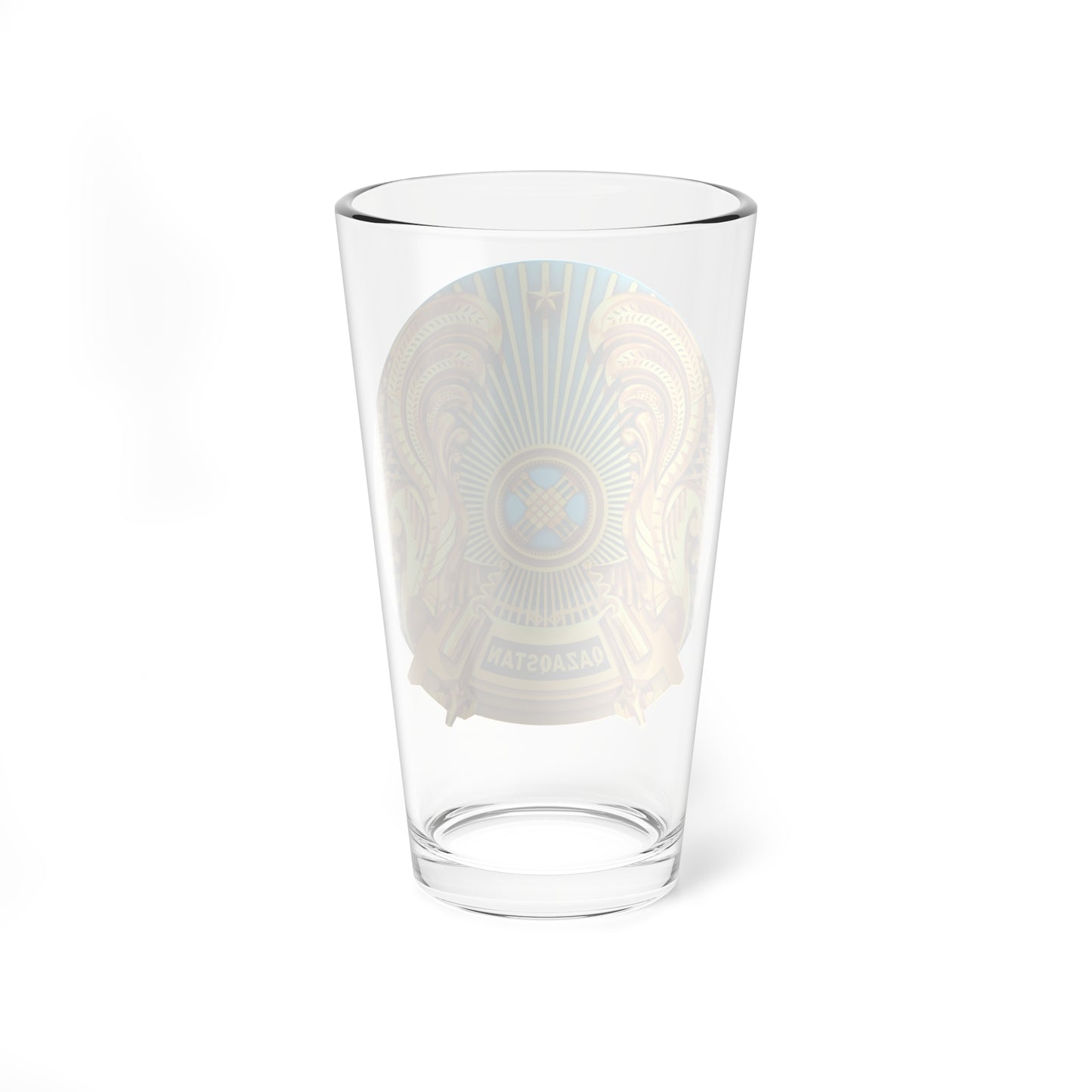 Emblem of Kazakhstan 3D (Kazakhstan) (Coat of Arms) Pint Glass 16oz