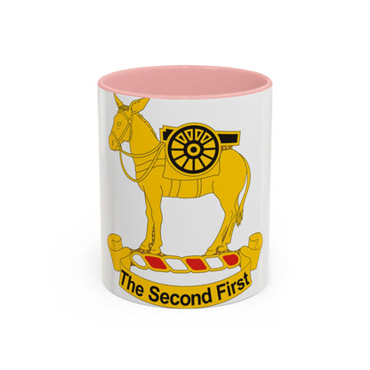 2nd Field Artillery Regiment (U.S. Army) Accent Coffee Mug